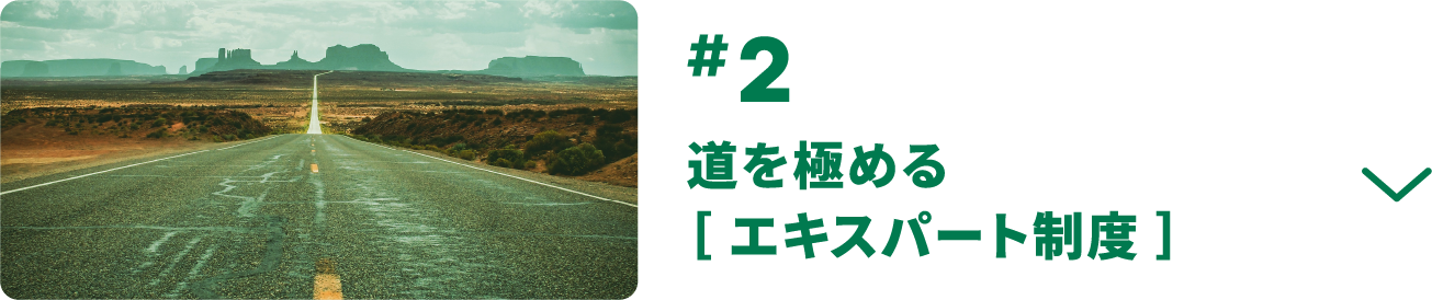 #2 道を極める［ エキスパート制度 ］